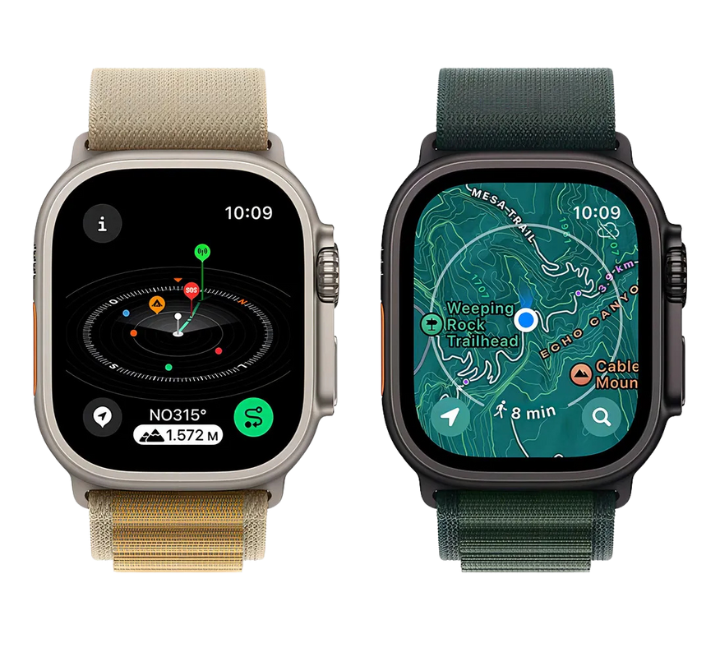 Apple Watch Ultra 2 GPS + Cellular • 49mm Natural Titanium Case • Natural Titanium Milanese-Style Band