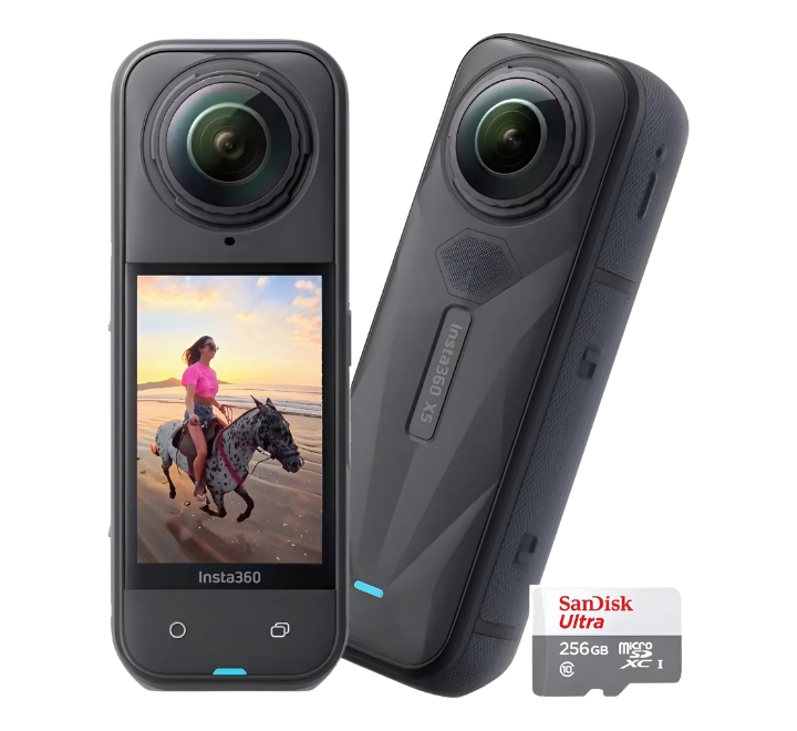 Insta360 X5 8K 360° Action Camera + 256GB SD Card Kit